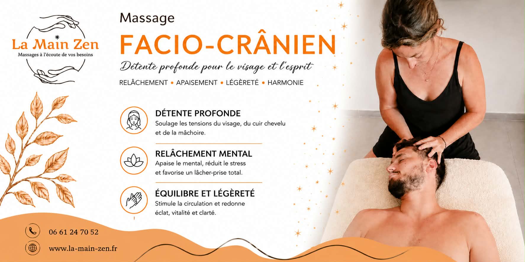 Massage ayurvédique la main zen